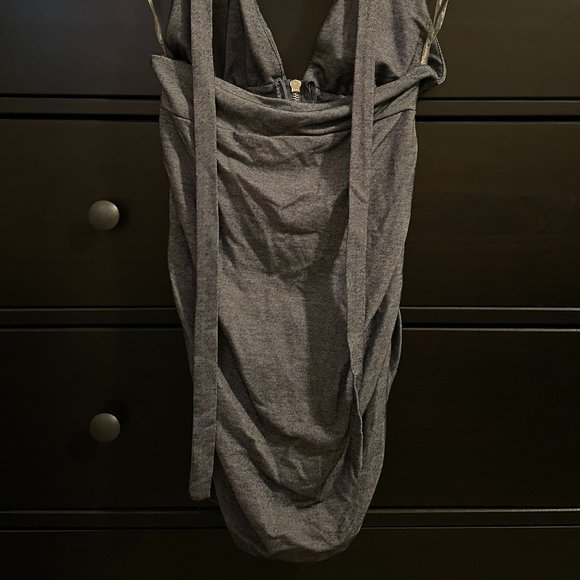 Women's Stretchy Denim Dress Mini Dress Blue Sleeveless - Picture 8 of 9